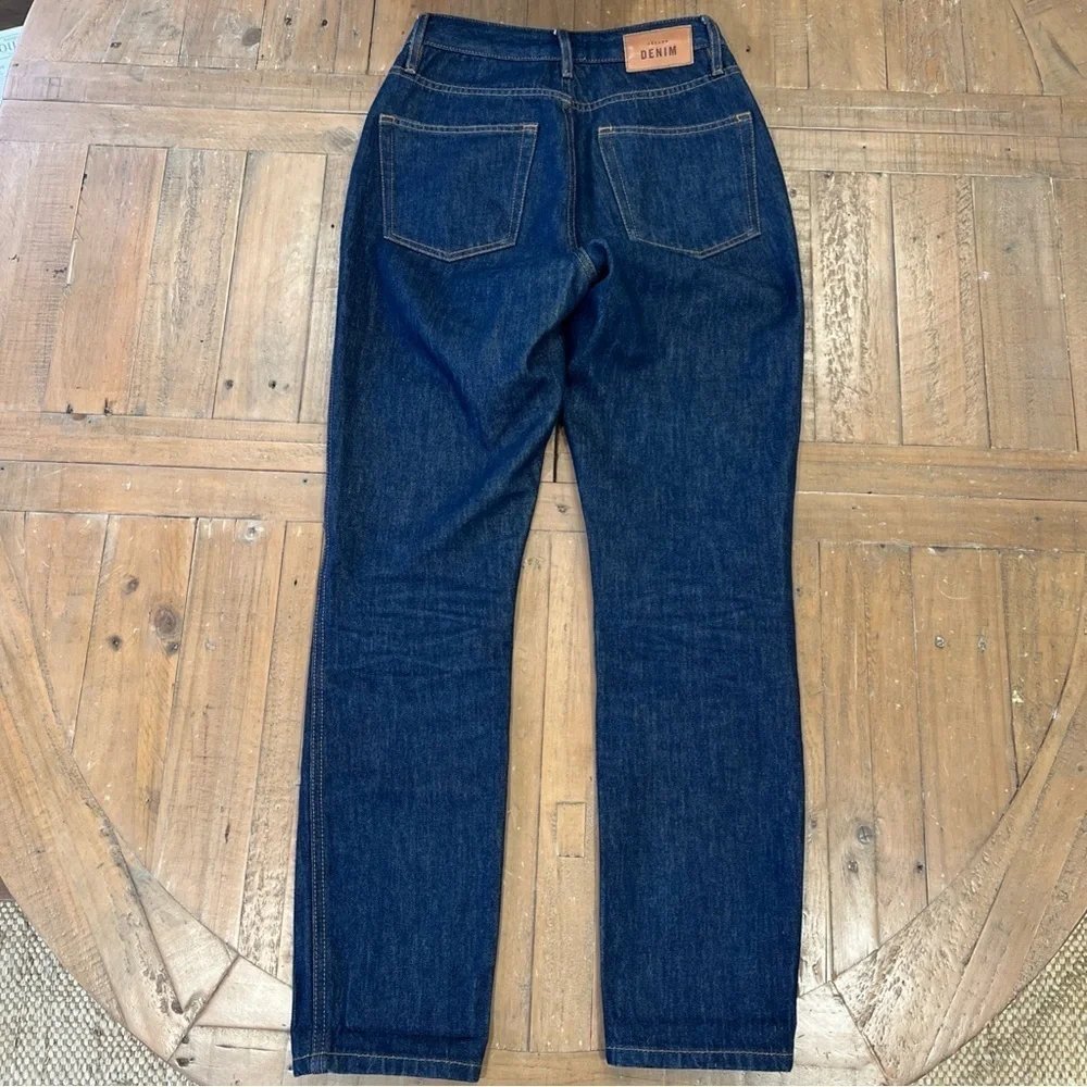 Sezane Brut Sexy Straight Leg Denim Jeans Women’s 27 Dark Wash Slim Fit